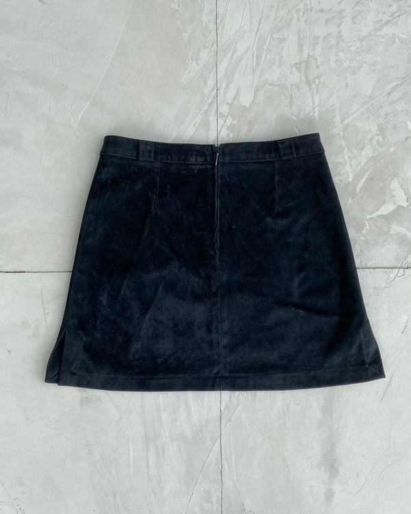 MISS SIXTY 2000'S VELVET MINI SKIRT - S