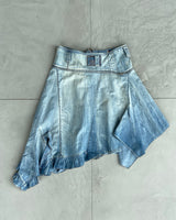 MARITHE FRANCOIS GIRBAUD MFG DENIM ASYMMETRIC SKIRT - M