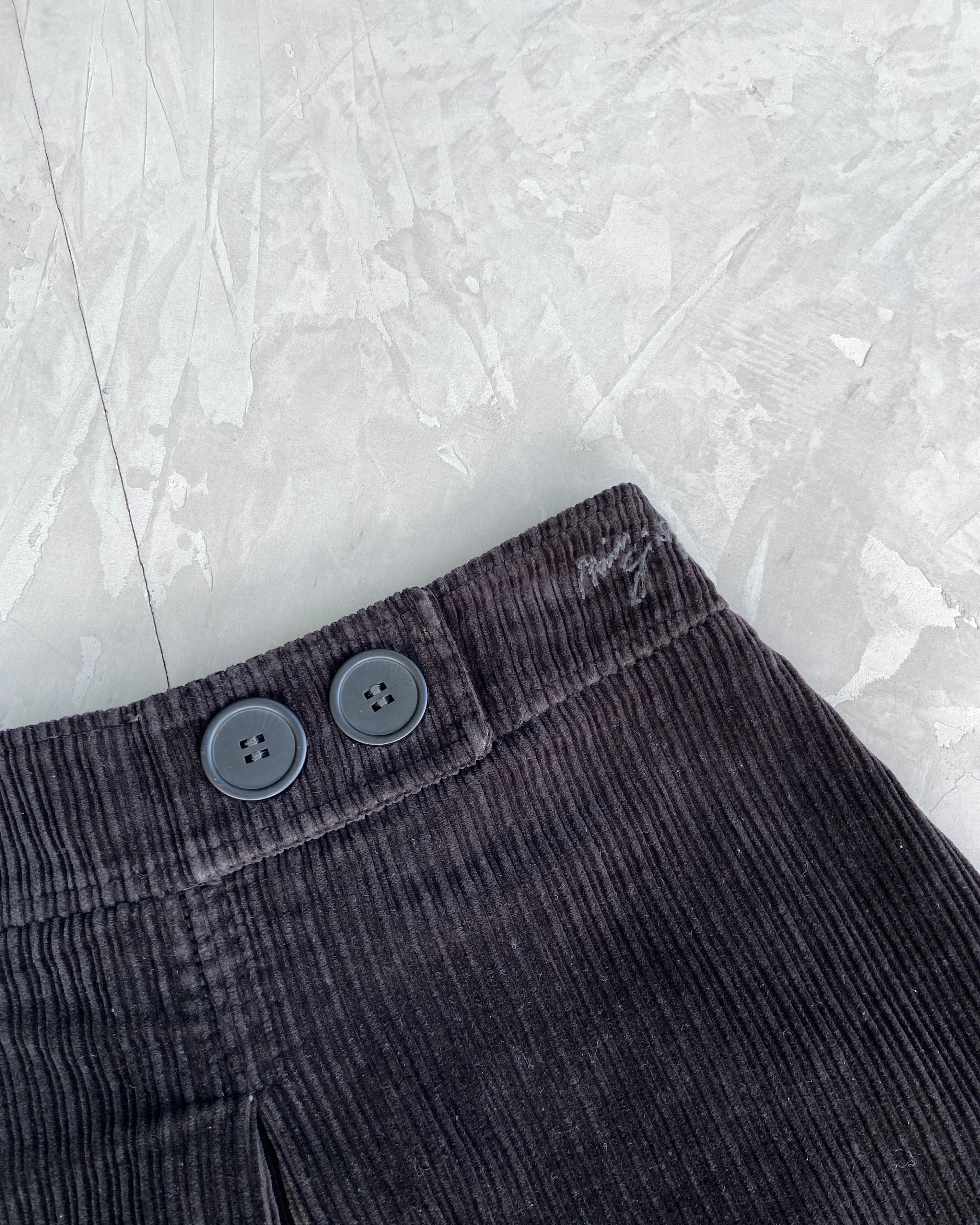 MISS SIXTY 2000'S JUMBO CORD MINI SKIRT - S