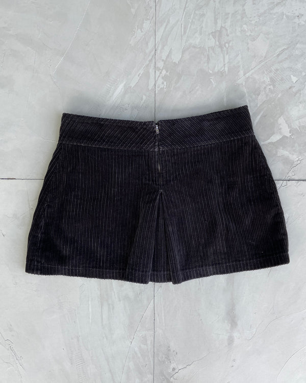 MISS SIXTY 2000'S JUMBO CORD MINI SKIRT - S