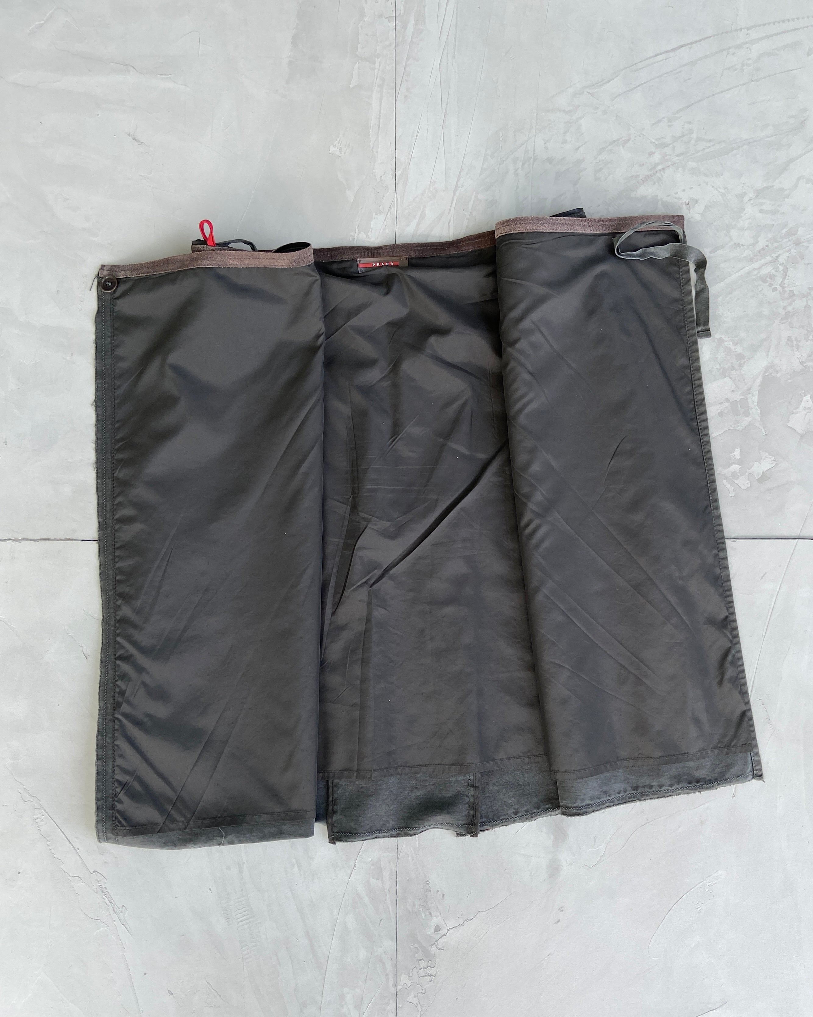 PRADA 00'S WRAP MIDI SKIRT - M/L