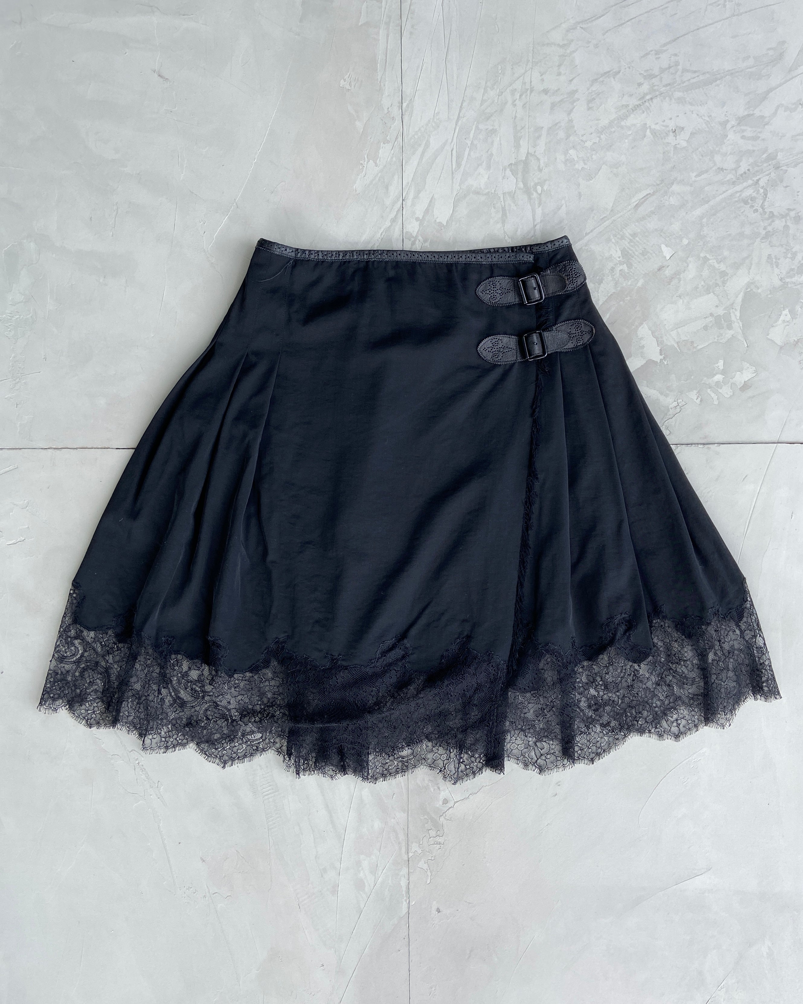 JEAN PAUL GAULTIER JPG 2000'S LACE WRAP SKIRT - S