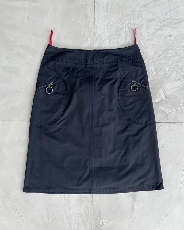 PRADA SPORT 2000'S NYLON 'CIRCLE' SKIRT - M