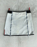 PRADA SPORT SS2000 NYLON ZIPPER MINI SKIRT - S/M