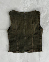 2000'S TANK 1 PARIS BRAND DENIM CORSET - M