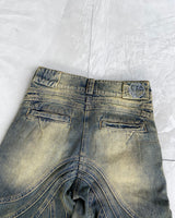 NO FAITH STUDIOS WAVE HEAVY DENIM JEANS - S