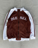 DIESEL SPORTY ZIP UP SWEATSHIRT - M