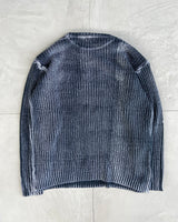 DIESEL ACID RIBBED KNIT SWEATSHIRT - XXL