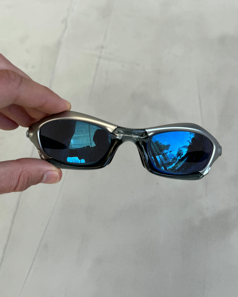 OAKLEY CRYSTAL BLACK ICE IRIDIUM SPLICE SUNGLASSES