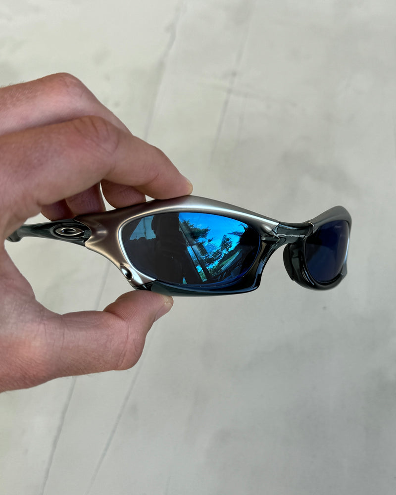 OAKLEY CRYSTAL BLACK ICE IRIDIUM SPLICE SUNGLASSES