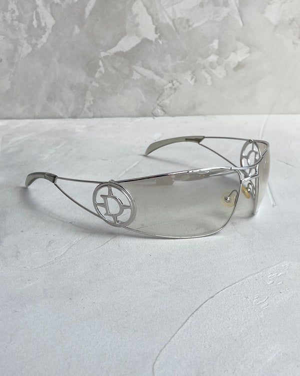 DIOR 2000'S 'D' WRAP AROUND SUNGLASSES