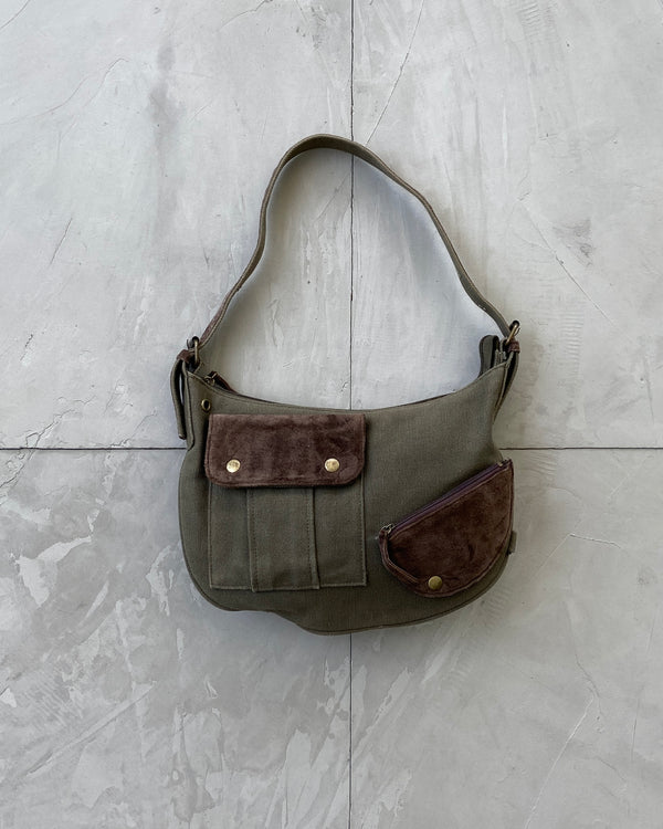 90'S CARGO KHAKI SHOULDER BAG