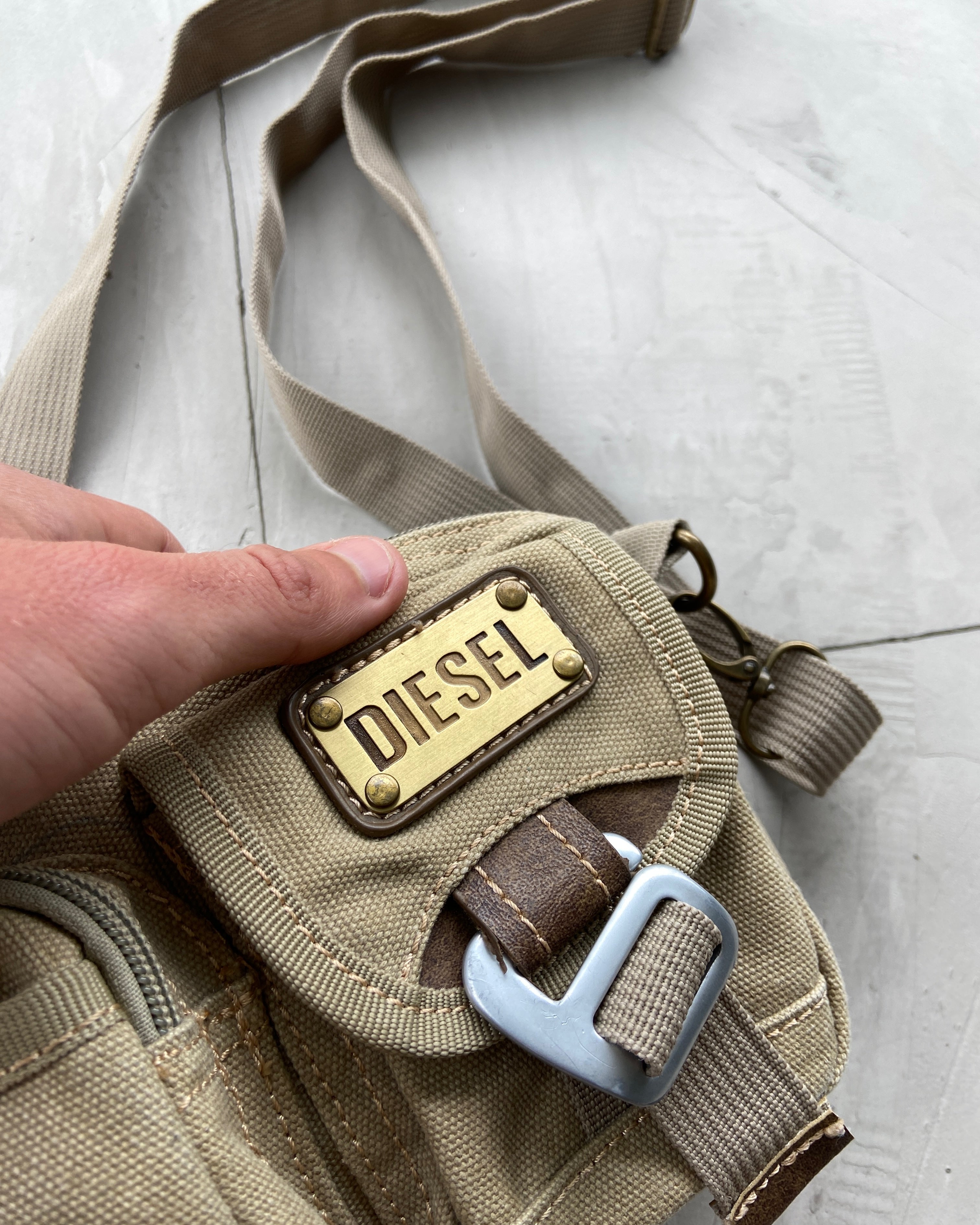 DIESEL 2000'S UTILITY CARGO SIDE BAG