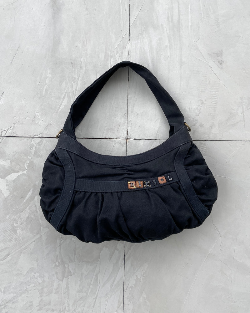 DIESEL 2000'S BLACK SHOULDER BAG