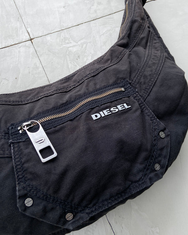 DIESEL 2000'S SCOOP CROSS BODY BAG