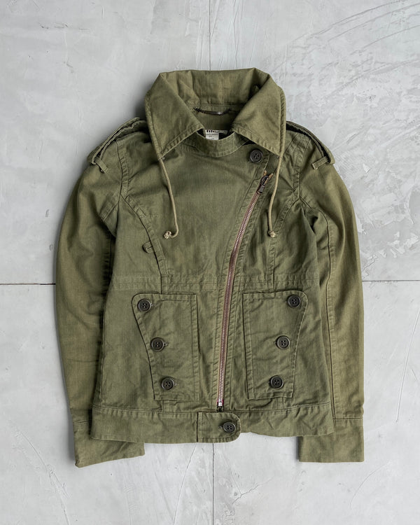 CHLOE 90'S MILITARY ASYMMETRIC JACKET - S/M