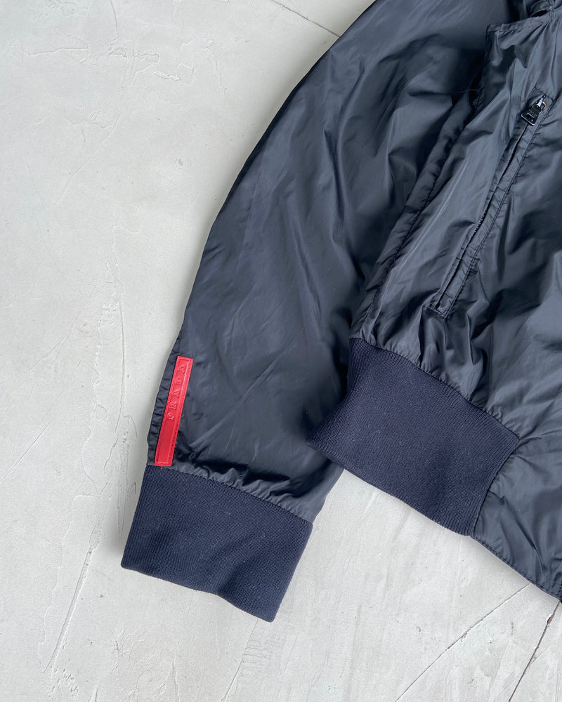 PRADA SPORT 2000'S NYLON BOMBER JACKET - M