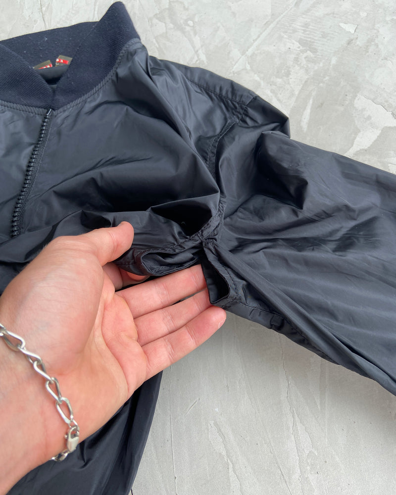 PRADA SPORT 2000'S NYLON BOMBER JACKET - M