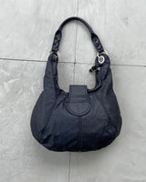 DIESEL 2000'S WAXED COTTON SHOULDER BAG