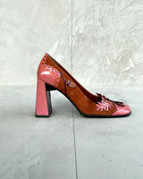 PRADA AW99 PATENT LEATHER BLOCK HEELS - EU 37