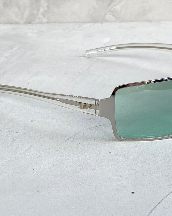 DIESEL 2000'S RIMLESS WRAP SPORT SUNGLASSES