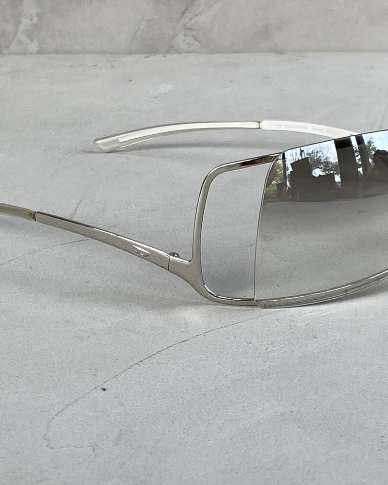 DIESEL 2000'S COLD FRAME WRAP SUNGLASSES