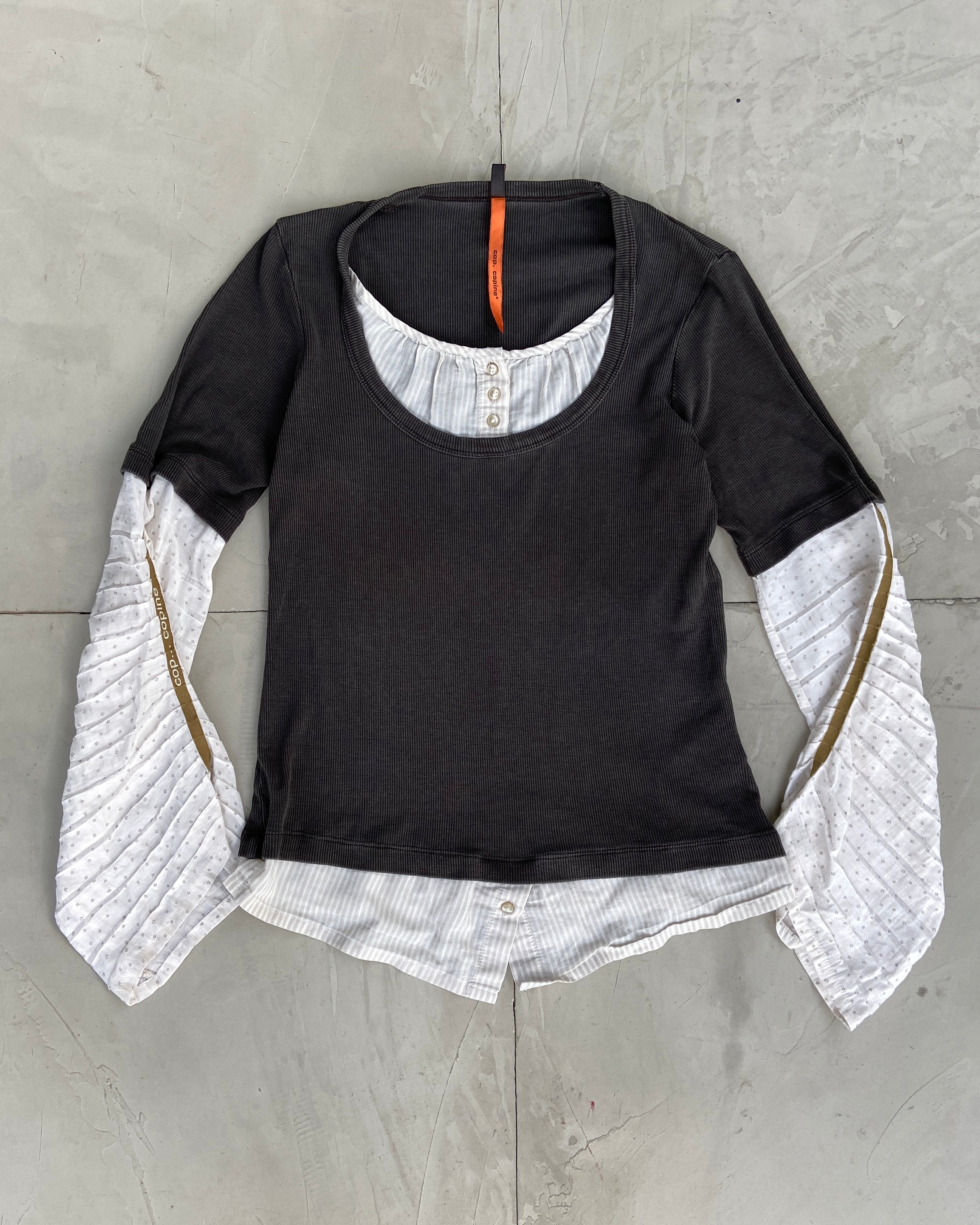 COP COPINE 2000'S DOUBLE LAYER TOP - S