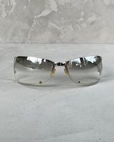 DIESEL 2000'S COLD FRAME WRAP SUNGLASSES