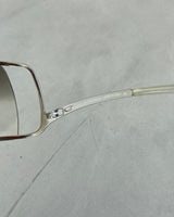 DIESEL 2000'S COLD FRAME WRAP SUNGLASSES