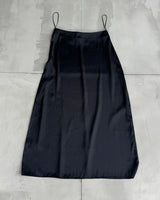 INSPIRATION OVERSEAS SAMPLE SILK BLACK MAXI SKIRT - S