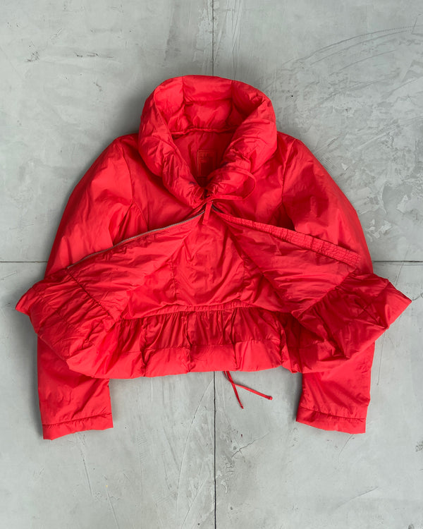 MARITHE FRANCOIS GIRBAUD MFG RED PUFFER JACKET - M
