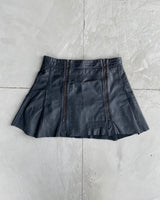 JUNIOR GAULTIER LEATHER MINI SKIRT - XS