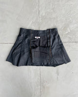 JUNIOR GAULTIER LEATHER MINI SKIRT - XS