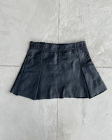 JUNIOR GAULTIER LEATHER MINI SKIRT - XS