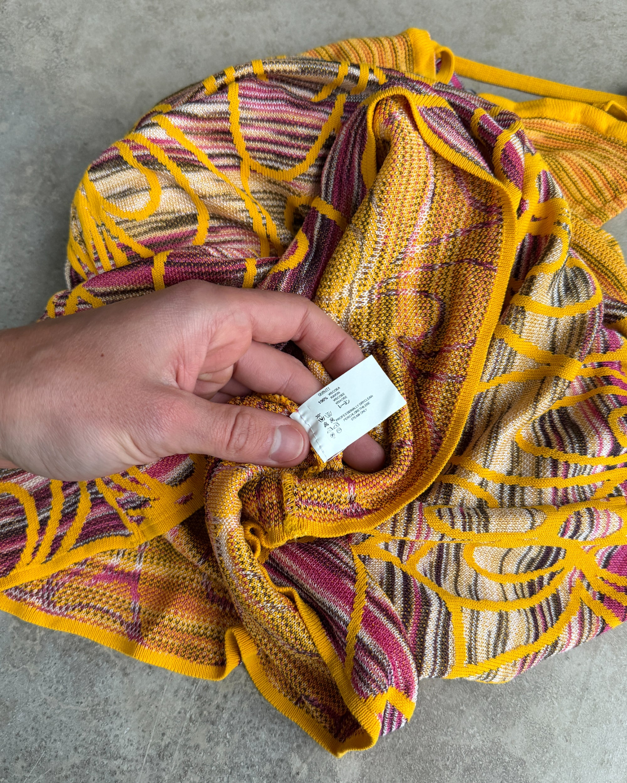 Missoni Sport Summer Bandeau Dress – M-on a concrete background