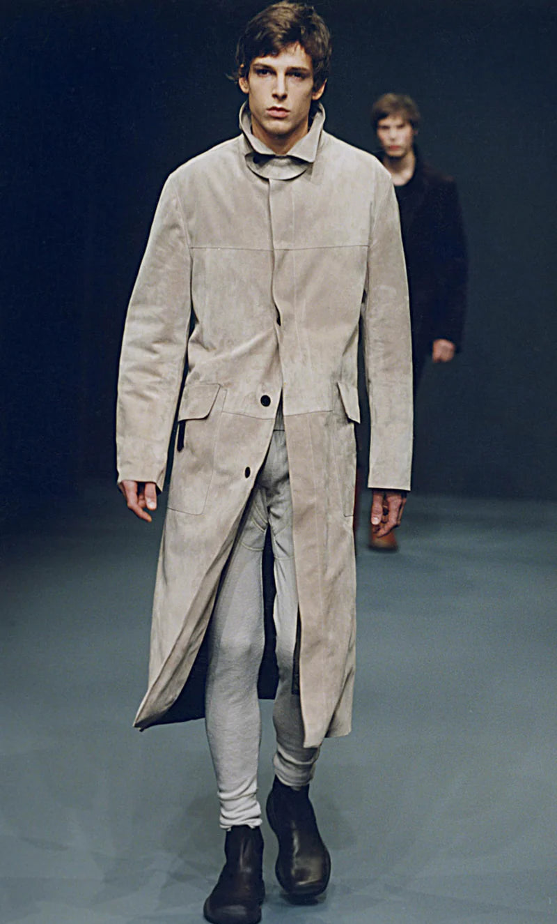 PRADA AW99 VIBRAM LEATHER BOOTS - UK 9