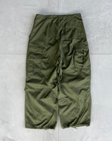 1990S VINTAGE MILITARY CARGO OVERPANTS IN GREEN