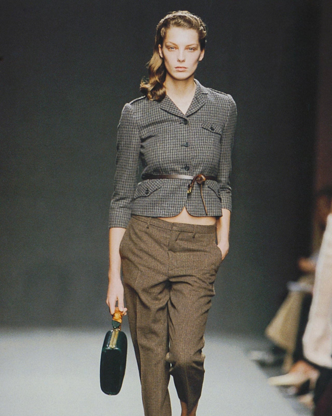 MIU MIU FW03 CROPPED MILITARY JACKET - S