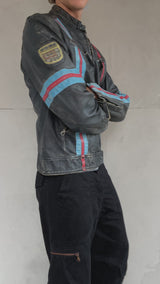 DIESEL 90'S LEATHER RACER JACKET - L