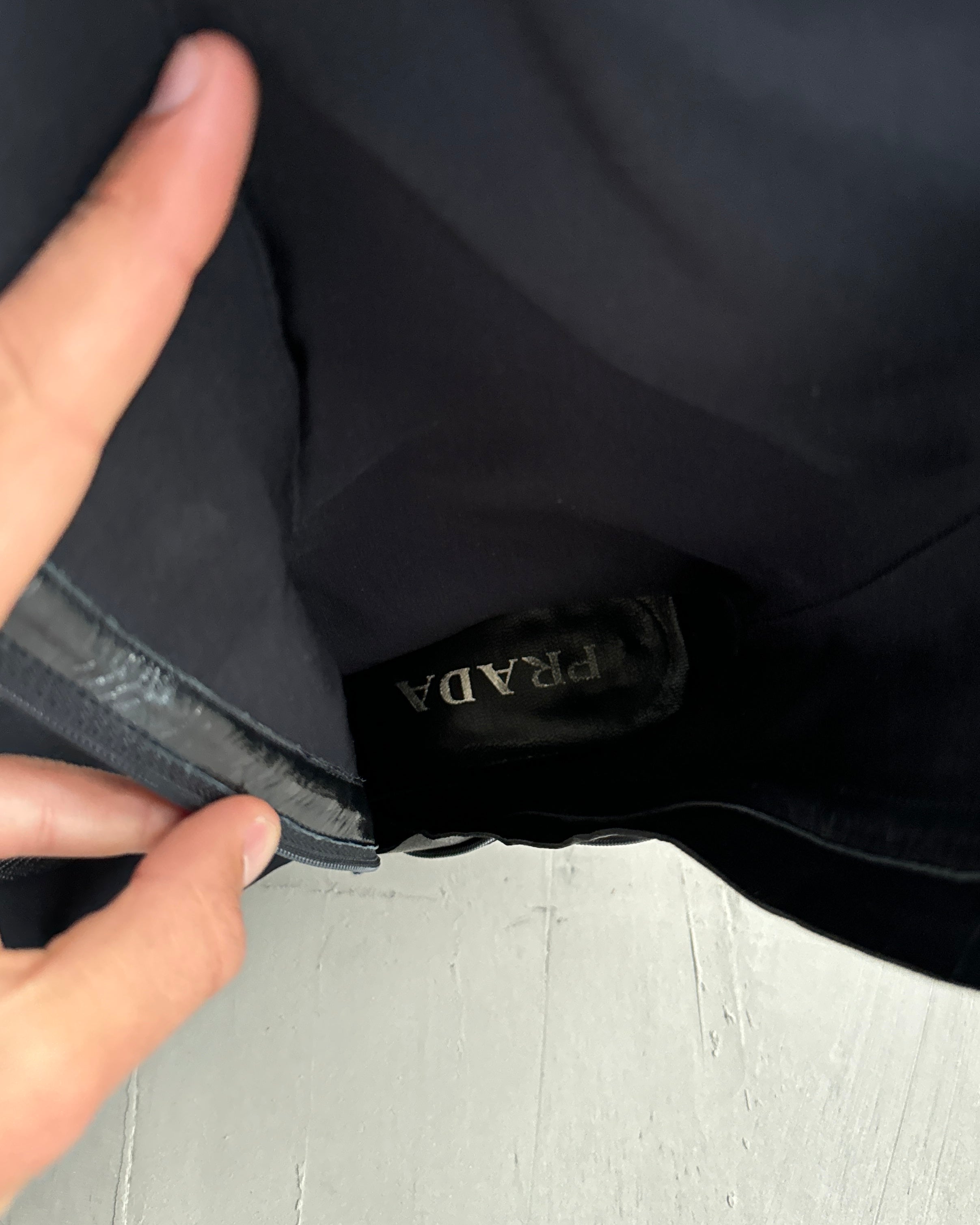 PRADA FW99 NYLON HEELED BOOTS - EU 39