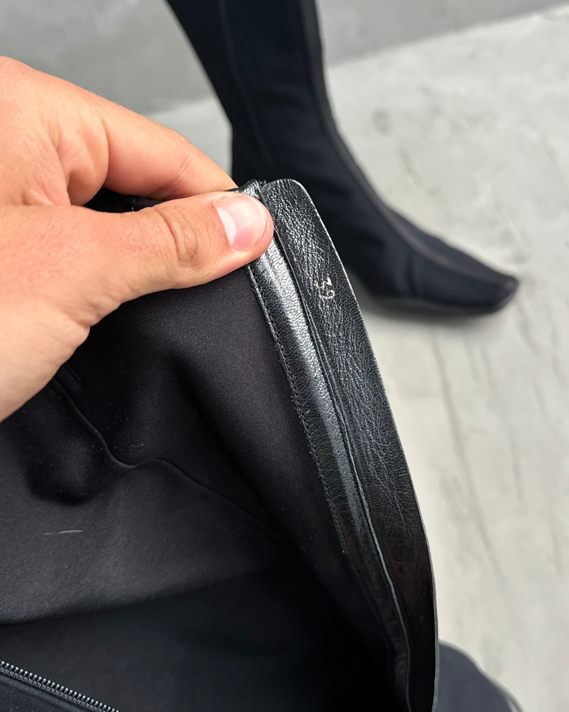 PRADA FW99 NYLON HEELED BOOTS - EU 39