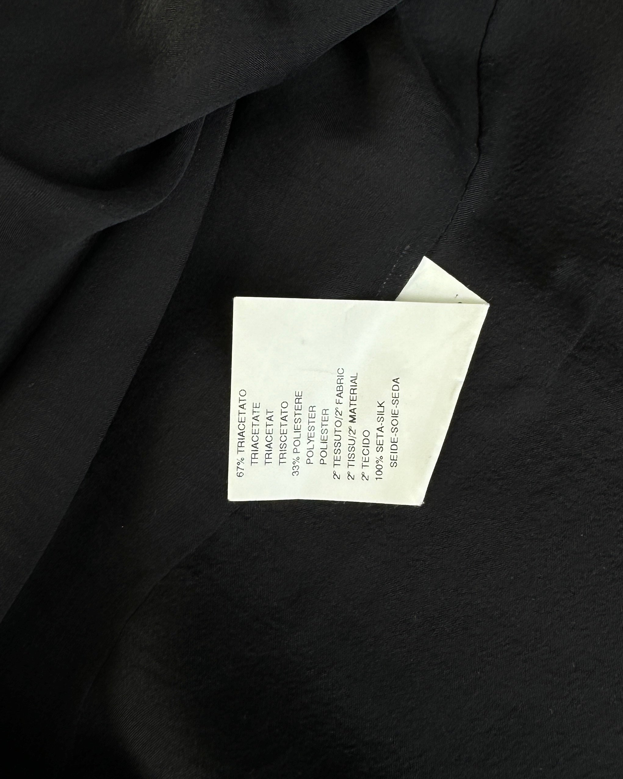 EMPORIO ARMANI BLAZER JACKET WITH SHEER SILK LINING - M