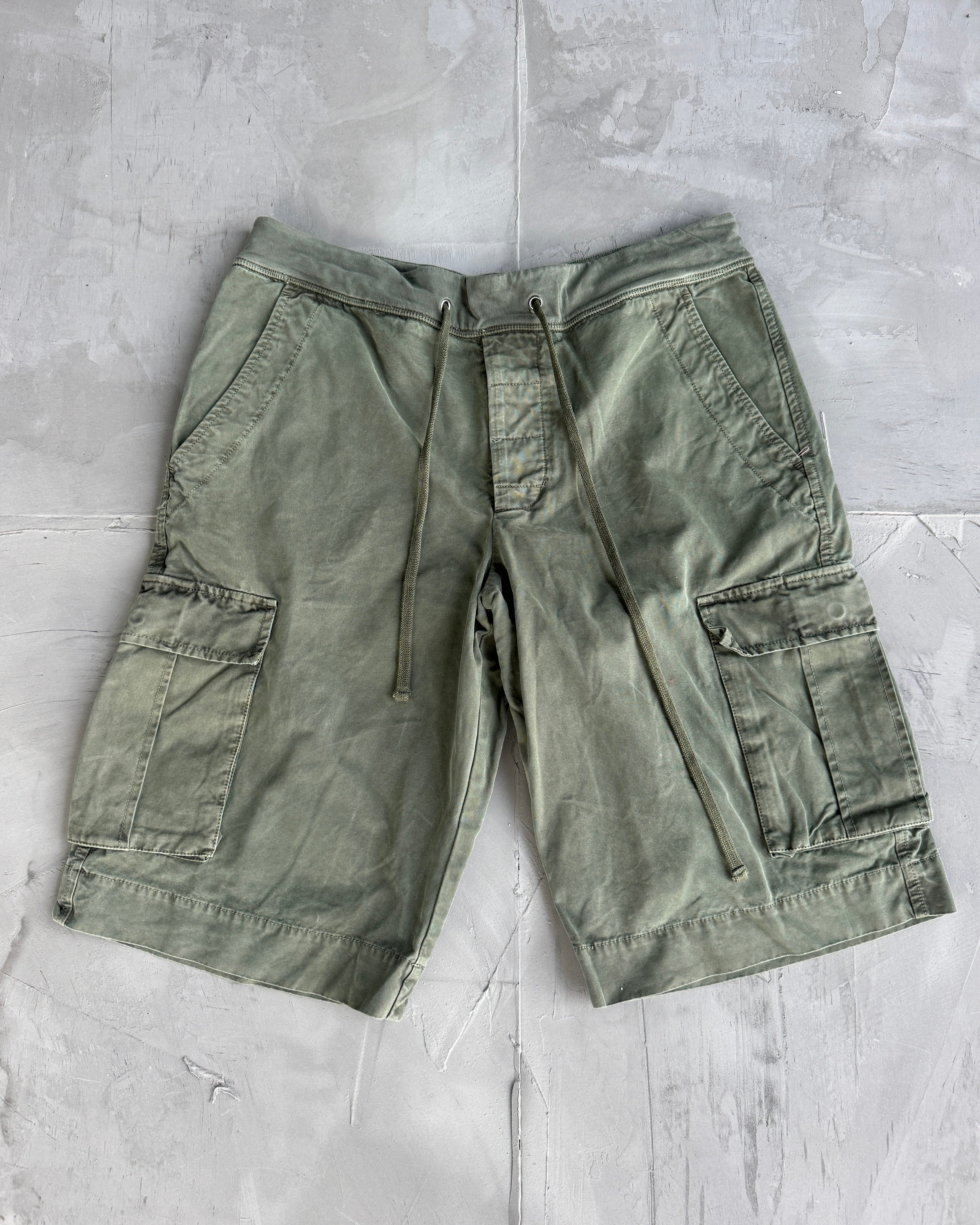JAMES PEARSE KHAKI CARGO SHORTS - W32
