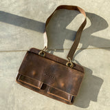 MUXART BROWN LEATHER SIDE BAG