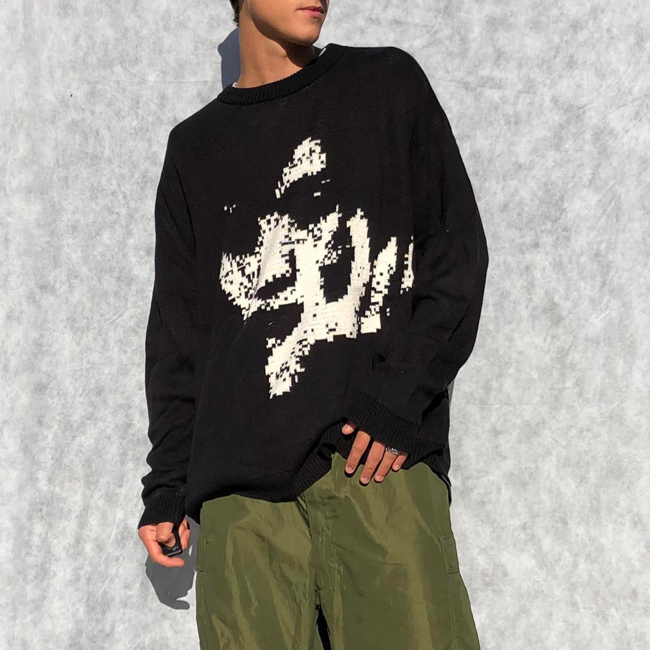 Knit Graphic Sweatshirt by Endorphin1992