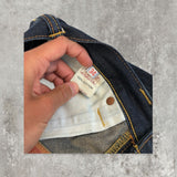 Evisu White Daicock Selvedge Denim Jeans - W34 L34