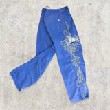 Rare Limited Edition Maharishi Blue Embroidered Snopants / Trousers