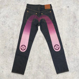 Evisu Purple Pink Gradient Daicock Japanese Selvedge Denim Jeans