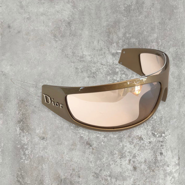 90’s Dior Wrap Visor Sunglasses - Streetwear Designer Bella Hadid Style 