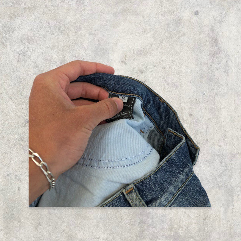 Rare 90’s Authentic Great China Wall Denim Jeans with Skull Print